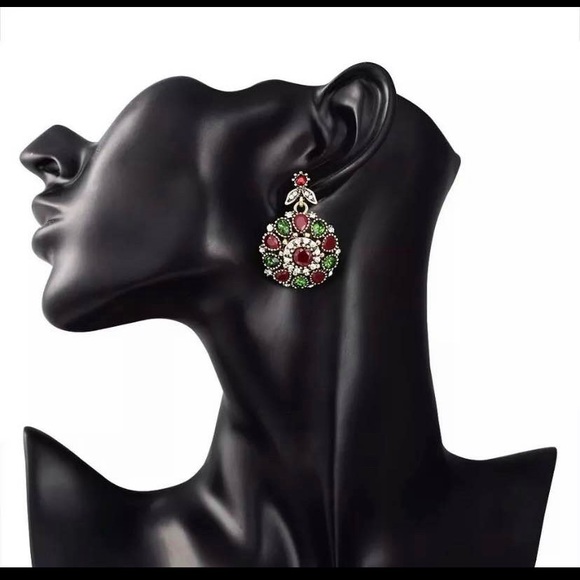 🍀3pcs Vintage Style Turkish Jewelry Set include Necklace Earring Ring(8) - Picture 3 of 6